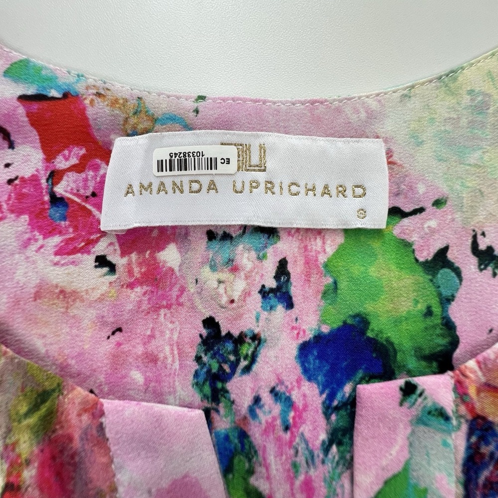 Amanda Uprichard Small  100% Silk Sleeveless Blouse - Picture 10 of 10